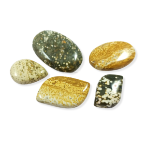 Cabochons en Jaspe Océanique Naturel, Pierres Précieuses en Vrac de Formes et Tailles Variées pour la Fabrication de Bijoux, Lot à Vendre - Product Image 1