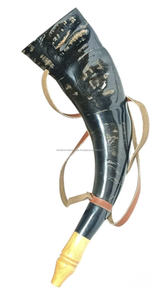 Corne à boire Viking naturelle Agate véritable sans danger pour les aliments avec support en cuir Technique polie à la main Produit naturel fabriqué - Product Image 3