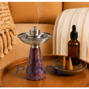 Quemador de incienso árabe (Bakhoor) de metal con acabado antiguo, Mabkhara para Oud e incienso, hecho a mano, religioso, Dhoop Dani, decoración del hogar, regalo de Ramadán - Product Image 4