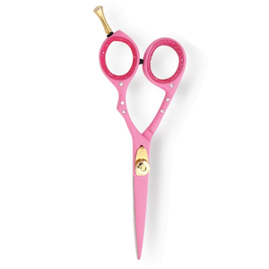 Tijeras de Peluquería Profesionales Tegra, de Acero Inoxidable Plateado, 3.5 Pulgadas, Punta Afilada, 28 Dientes, para Diestros, Mango de Goma, para Salón - Product Image 3