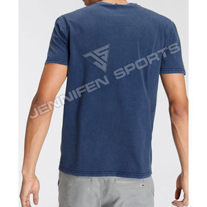 Camiseta de Manga Corta para Hombre, 240 GSM, 100% Algodón, Lavado Ácido, Color Sólido, Corte Regular, Cuello Casual, Transpirable, Ligera, de Secado Rápido - Product Image 5