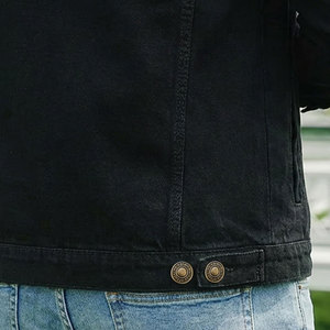 แจ็คเก็ตสไตล์วินเทจทรงทรัคเกอร์ ดีไซน์คลาสสิก ทนทาน ใช้งานได้นาน แจ็คเก็ตทรัคเกอร์ลำลอง - Product Image 6