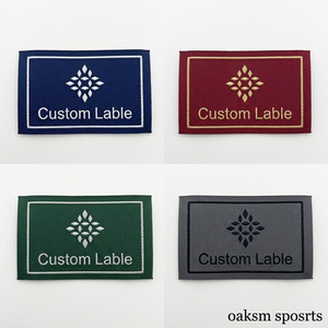 Étiquettes tissées personnalisées haute densité avec logo et taille, pliées en bout, pour vêtements, durables, 100 pièces - Product Image 4