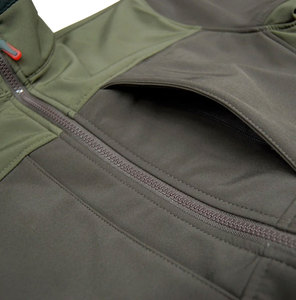 Custom Unisex Waterproof Windproof Hooded Softshell Jacket Breathable <b>Polyester</b>/Cotton Blend Front OEM Service Multiple Sizes - Product Image 3