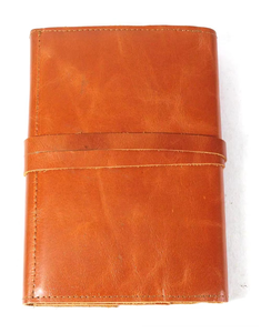 Diario de cuero genuino vintage hecho a mano con papel de borde deshilachado y cierre con llave, cuaderno de cuero - Product Image 4