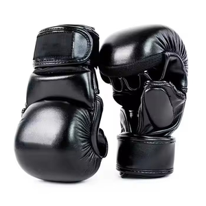 Guantes de MMA de Cuero de Alta Calidad con Logotipo Personalizado, Equipo de Entrenamiento y Sparring con Absorción de Impactos, Cierre de Gancho y Bucle para Muñeca - Product Image 2