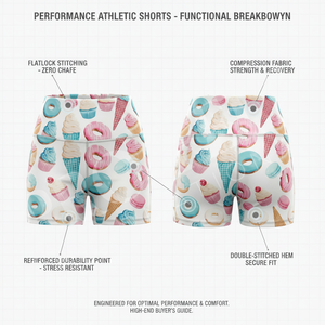 Shorts de sport pour femmes à taille haute 100% haute qualité, élégants, tendance, imprimés sur mesure, extensibles, respirants, pour l'été - Product Image 2