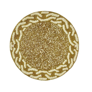 Napperons de table personnalisables faits main, écologiques et tendance, avec broderie de perles de verre colorées, motif floral de haute qualité - Product Image 2