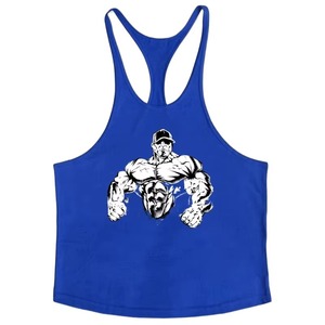 Camiseta sin mangas para hombre al por mayor, 100% poliéster, chaleco liso, camiseta interior informal de verano, ropa de gimnasio, proveedor a granel, MOQ bajo, frontal - Product Image 4
