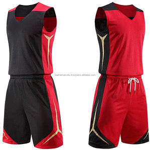 Uniforme de basketball pour hommes sur mesure de haute qualité, dernier design, imprimé, sans manches, antibactérien, 100% polyester, vente en gros - Product Image 1