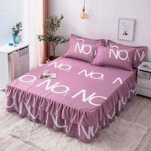 Floral Printed <b>Bed</b> Skirt Fitted <b>Bed</b> <b>Sheet</b> King <b>Queen</b> Bedspread Mattress Cover Wholesale Bedding Supplier - Product Image 1