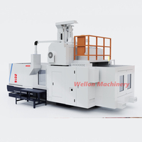 Fresadora CNC de pórtico horizontal de servicio pesado XH4025 con control FANUC y husillo BT50