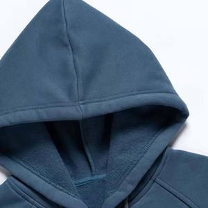 Vente en gros de sweats à capuche personnalisés pour hommes en molleton 100% coton avec poche, respirants et à séchage rapide - Product Image 4