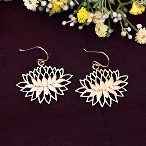 Pendientes de Latón Artesanales FBA, Pendientes de Latón en Oferta, Acabado Mate Hecho a Mano, Precio de Fábrica Personalizado - Product Image 2