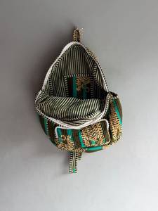 Bohemian <b>Animal</b> <b>Print</b> Cotton <b>Backpack</b> With Zipper Closure Unisex Daily Use 20-35L Capacity Softback Design gift for her - Product Image 6