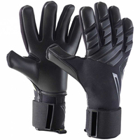 Gants de gardien de but professionnels pour le football, antidérapants, fermeture auto-agrippante, unisexes, pour l'entraînement et les matchs en extérieur, paume à haute adhérence