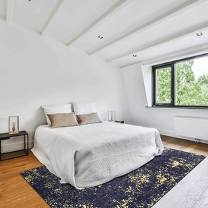 Set di Tappeti Lavabili MAVAL 5x8 Neri con Dettagli Dorati, Dimensioni 5 X 8 - Product Image 3