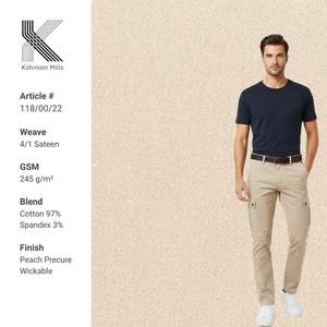 Tela de Diseño Premium 100% Algodón TECH para Prendas de Vestir, Disponible para OEM - Product Image 1