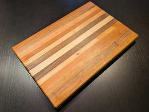 Personalized Walnut Cutting <b>Board</b> Rectangle Anti Slip Chopping Block Kitchen Serving Tray With Engraved Names And Date By UO - Product Image 4