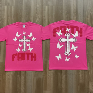 Camiseta Gráfica con Estampado DTG para Hombre, de Algodón con Bajo sin Rematar y Lavado Ácido, Estilo Boxy, de Fabricantes de Ropa Personalizada - Product Image 1