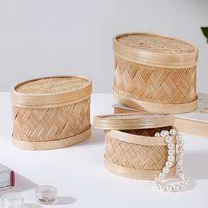Productor de cajas para pastelería, cajas decorativas de bambú tejido para dulces y frutas - Product Image 2