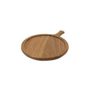 Acacia Wood Chopping Block Leather Hanging Loop Natural Serving Platter Light Weight Anti-Slip Dishwasher Safe Cheese Fruit - Product Image 2