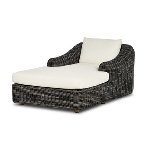 Tumbona Moderna Ecológica para Exteriores con Estructura de Madera Maciza de Teca y Cojín de Poliéster, Color Personalizado para Uso en Patio de Villa - Product Image 1