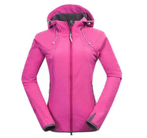Chaqueta Softshell Impermeable y Cortavientos para Mujer, Forrada de Polar, con Capucha, para Senderismo y Deportes al Aire Libre, Corte Ajustado, con Logotipo Personalizado - Product Image 1