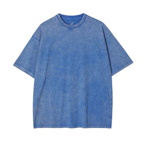 เสื้อยืดโอเวอร์ไซส์แบบย้อมสีเอซิดสั่งทำพิเศษ เนื้อผ้าหนา 100% คอตตอน วินเทจ สำหรับสกรีน พิมพ์ลาย ปัก สตรีทแวร์ ขายส่ง - Product Image 5
