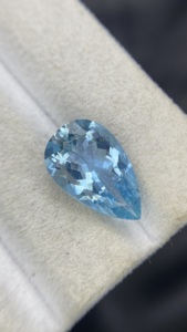 Certified Very Rare Natural Top Color Aquamarine Pear Shape <b>Cut</b> <b>Stone</b> With Good Luster Quality Loose Gemstone 4.18 Carat - Product Image 6