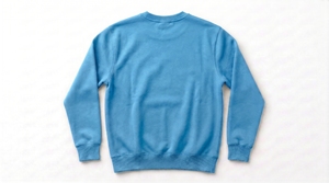 เสื้อสเวตเตอร์คอกลมสีฟ้าอ่อน ทรงปกติ สีพื้น ผ้าถักลำลอง 100% ผ้าฝ้าย สำหรับใส่ในฤดูใบไม้ร่วง - Product Image 2