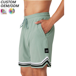 Shorts de bain décontractés en coton pour hommes, taille élastique, pour la gym, la course et le quotidien, confortables et respirants, avec support OEM/ODM pour logo personnalisé - Product Image 3