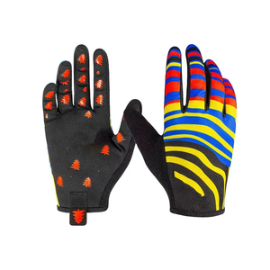 Gants de moto respirants pour l'hiver, gants en cuir pour moto avec écran tactile et motif imprimé pour la course à moto - Product Image 5