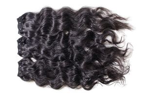 Extensions de cheveux humains indiens vierges, ondulés, double trame, double épaisseur, toutes couleurs disponibles - Product Image 2