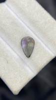 Piedra de Tanzanita Sirena Natural Certificada Sin Calentar, Corte en Forma de Pera, con Excelente Color, Zoisita Natural, 2.93 Quilates, Claridad Loupe
