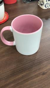 Three Tone Ceramic Coffee Mug Cup White Orange Handle Insulated <b>Drinkware</b> for Office Home - Product Image 6