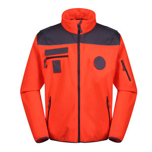 Manteau décontracté élégant en velours tricoté pour femme grande taille, à manches longues, uni texturé, avec un seul bouton et manches amovibles sur le devant - Product Image 1