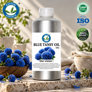 น้ำมันหอมระเหยบลูแทนซี่ (Tanacetum Annuum) กลั่นด้วยไอน้ำ 5 กก. ส่วนผสมอโรมาติกธรรมชาติ - สำหรับการผสมผสานกลิ่นหอมและน้ำหอม - Product Image 1