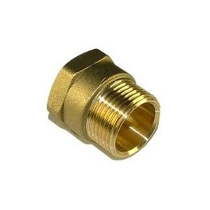 Conector hexagonal industrial de latón premium para cables, plateado, varios tamaños, duradero, para uso intensivo - Product Image 1