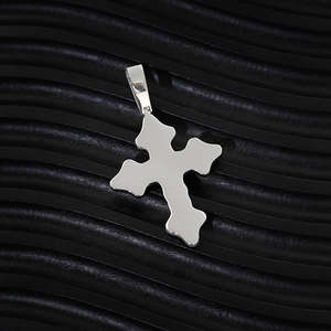 Collar con Colgante de Cruz de Diamante Moissanite VVS, Chapado en Oro de 18K, Plata 925, Joyería Hip Hop para Niños y Niñas - Product Image 2