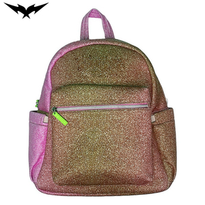 Mini sac à dos scolaire brillant imperméable pour enfants, sac à dos scolaire de haute qualité, sac de cheerleading tendance, logo d'équipe personnalisé, fermeture à glissière - Product Image 1