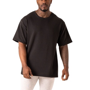 High Quality 100% Cotton Oversized Drop Shoulder T-Shirt for Men Custom Heavy <b>Weight</b> Boxy Fit with <b>Blank</b> Front Design Breathable - Product Image 1