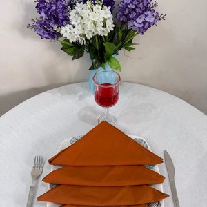 Serviette de table en coton et lin lavé, brodée sur mesure, de qualité supérieure, pour cuisine, dîner, Noël, fête, restaurant, mariage, style indien - Product Image 4