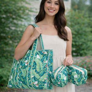 Vintage Style Quilted Canvas Handmade Sustainable Shoulder Tote <b>Bag</b> Minimalist Everyday Reusable Customizable Size - Product Image 4