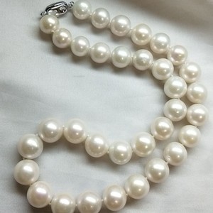 สร้อยคอมุกน้ำจืดเอดิสัน 11-13 มม. มุกแท้ทรงกลมใหญ่สีขาว ของขวัญสุดพิเศษ - Product Image 2