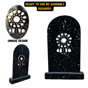 Barrera de Oración Islámica (Sutrah) de Madera Hecha a Mano con Recortes Geométricos para Oración Musulmana, Mezquita, Hogar, Sala de Oración - Product Image 4