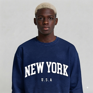 Customize Men Sweatshirt Crew Neck Plus Size Hooded Embroidered Custom Logo Print Casual Sweatshirts Set Gorro <b>Beanie</b> Sweatsuits - Product Image 5