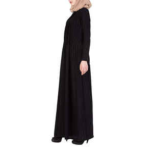 Abaya de la Mejor Calidad, Casual, con Botones y Bordados para Mujer, Tela con Memoria, Tallas y Colores Personalizados, 100% Poliéster, Ecológica - Product Image 2