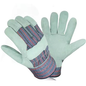 Guantes de Trabajo de Cuero Resistentes, Resistentes al Calor, ANSI/ISEA Nivel de Corte 1, Transpirables, para Construcción Industrial y Mecánica - Product Image 1