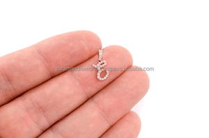 14K <b>Gold</b> Natural Diamond <b>Pendant</b> Fashion Jewelry Wedding Engagement VS Painter Letter E Hip Hop Style Silver personalized Charm - Product Image 5